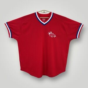 Official Theo Von Merch 2023 Return Of The Rat Tour Red Jersey Mens 3XL Short Sl